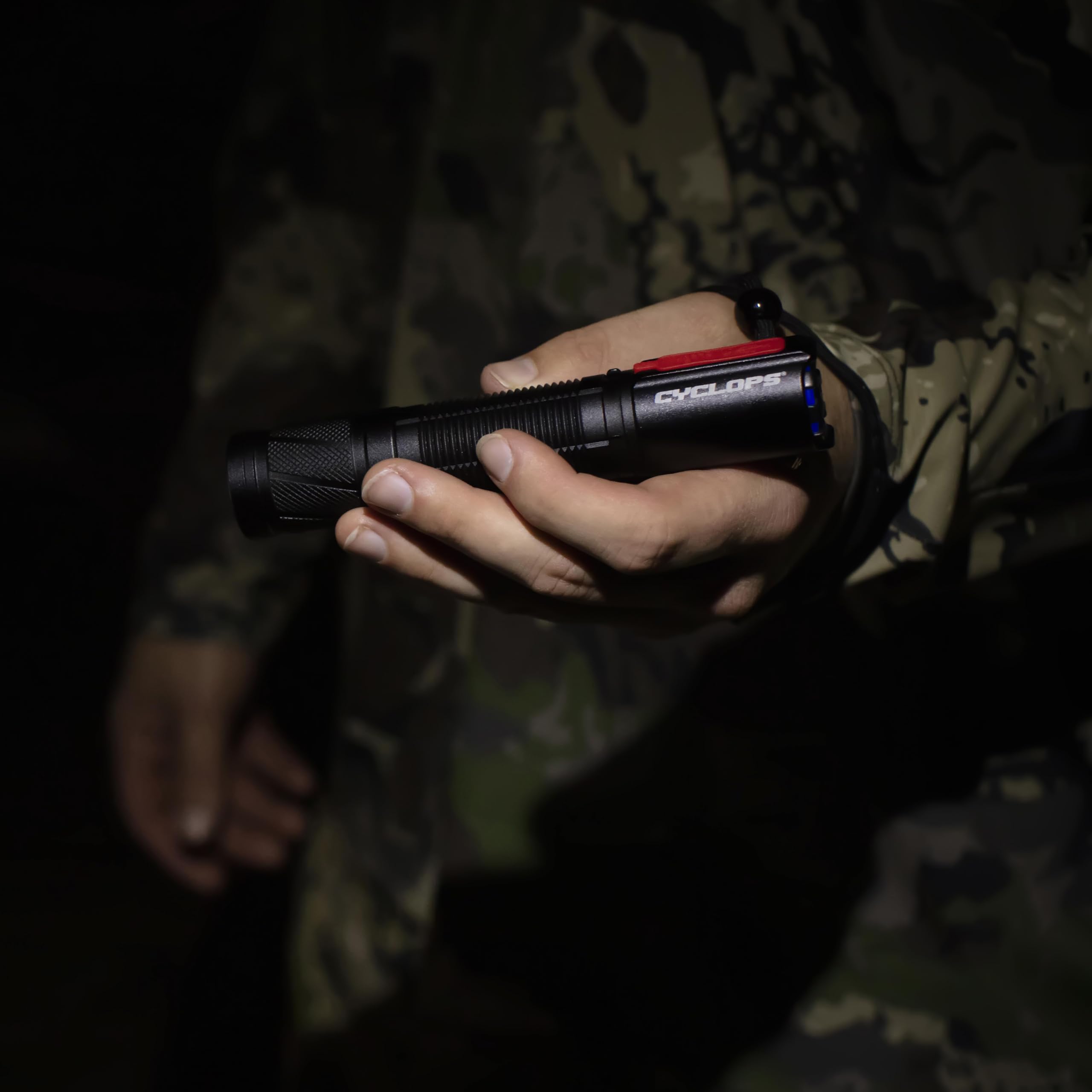 Handheld Cyclops Aluminum Housing 1200 Lumens Rechargeable Pocket Flashlight for Camping, Hiking, Emergency