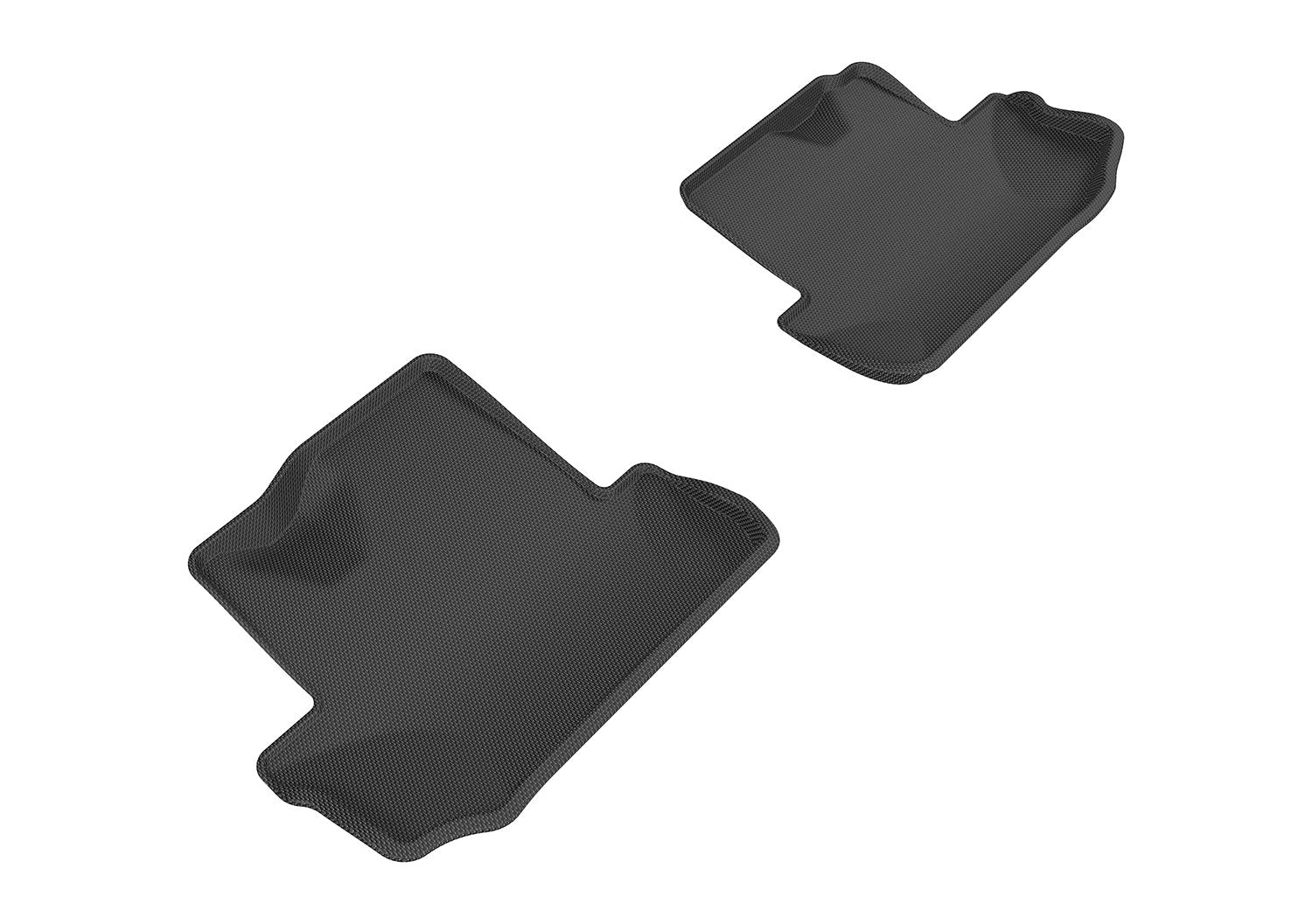 KAGU 3D MAXpider Custom Fit Floor Mat (BLACK) Compatible with CHEVROLET CAMARO 2016-2023 - Second Row