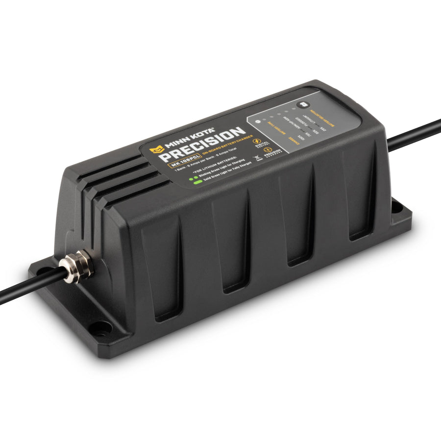 Minn Kota MK-106PCL Precision On-Board Marine Battery Charger – 1 Bank, 6 Amps
