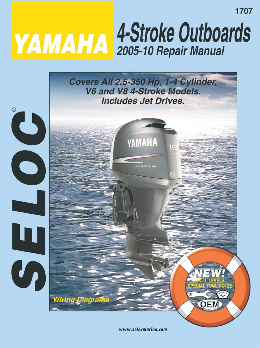 Yamaha 4-Stroke Outboard Repair Manual Sierra 18-01707 (2005-2010)