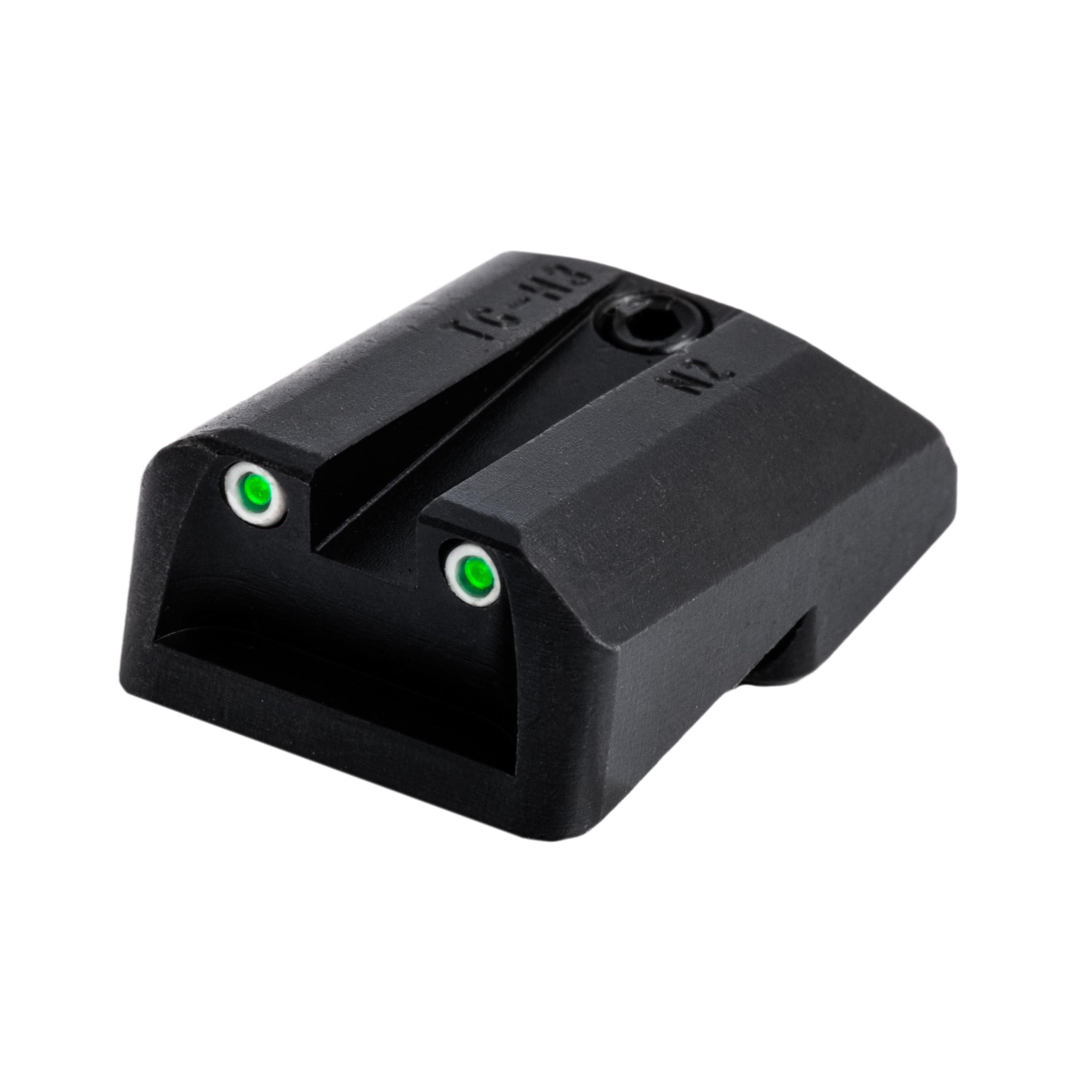 Tritium TRUGLO Handgun Glow-in-The-Dark Night Sights for 1911 Pistols, 1911—Cut .270 Front / .500 Rear (TG231N4), Black