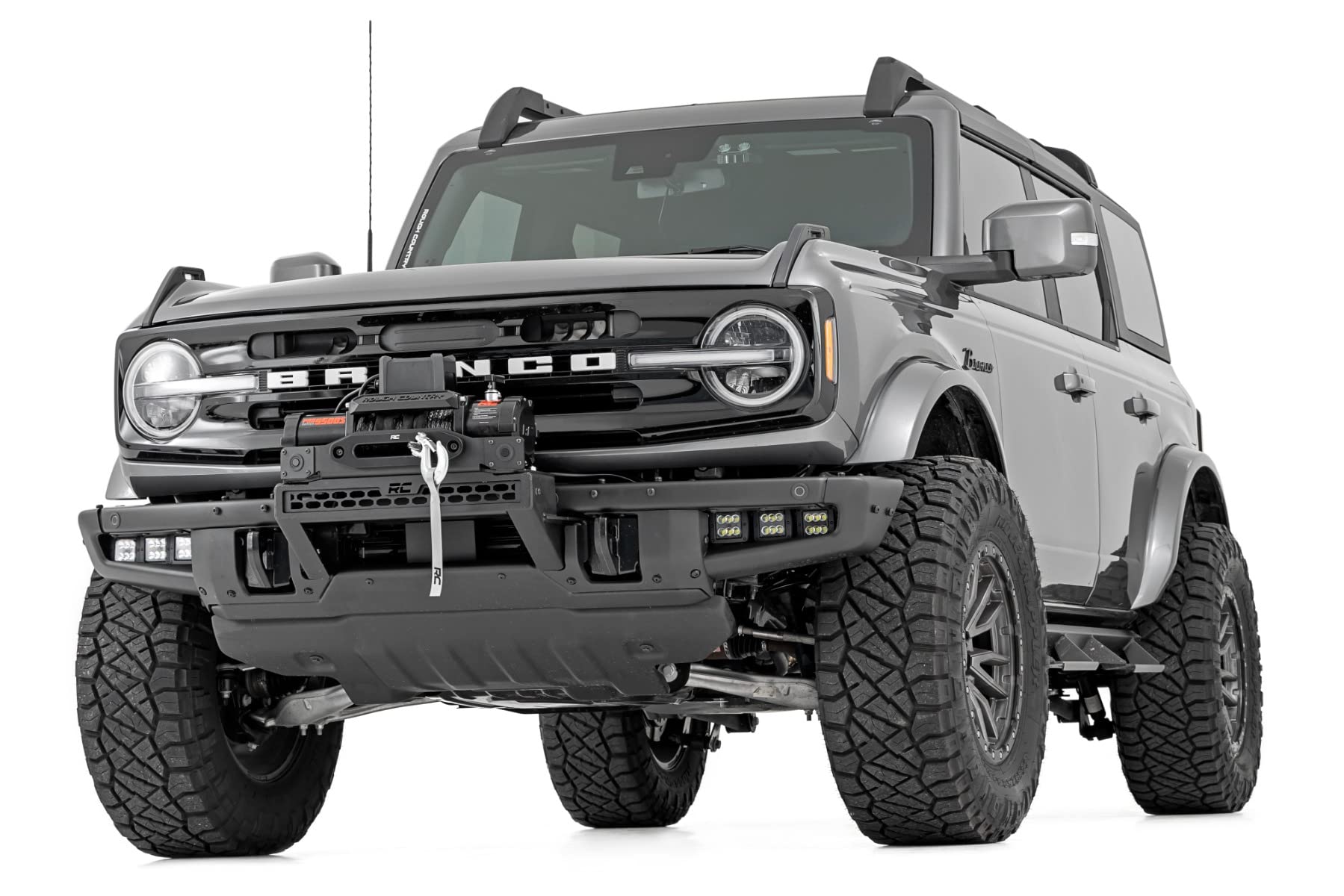 DRL LED Winch Mount Rough Country for 2021-2024 Ford Bronco | PRO9500S - 51096