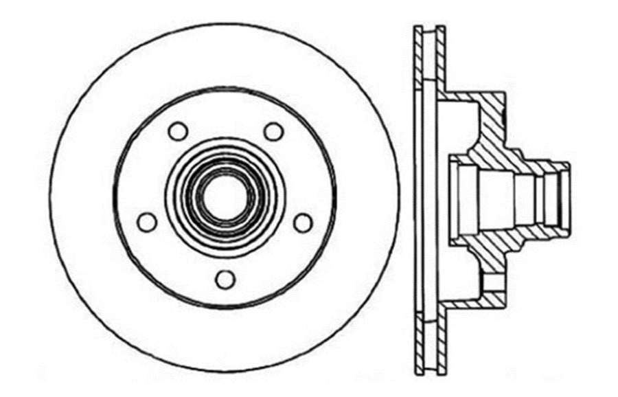 Sport Drilled/Slotted Brake Rotor StopTech 127.65040L (Front Left), 1 Pack
