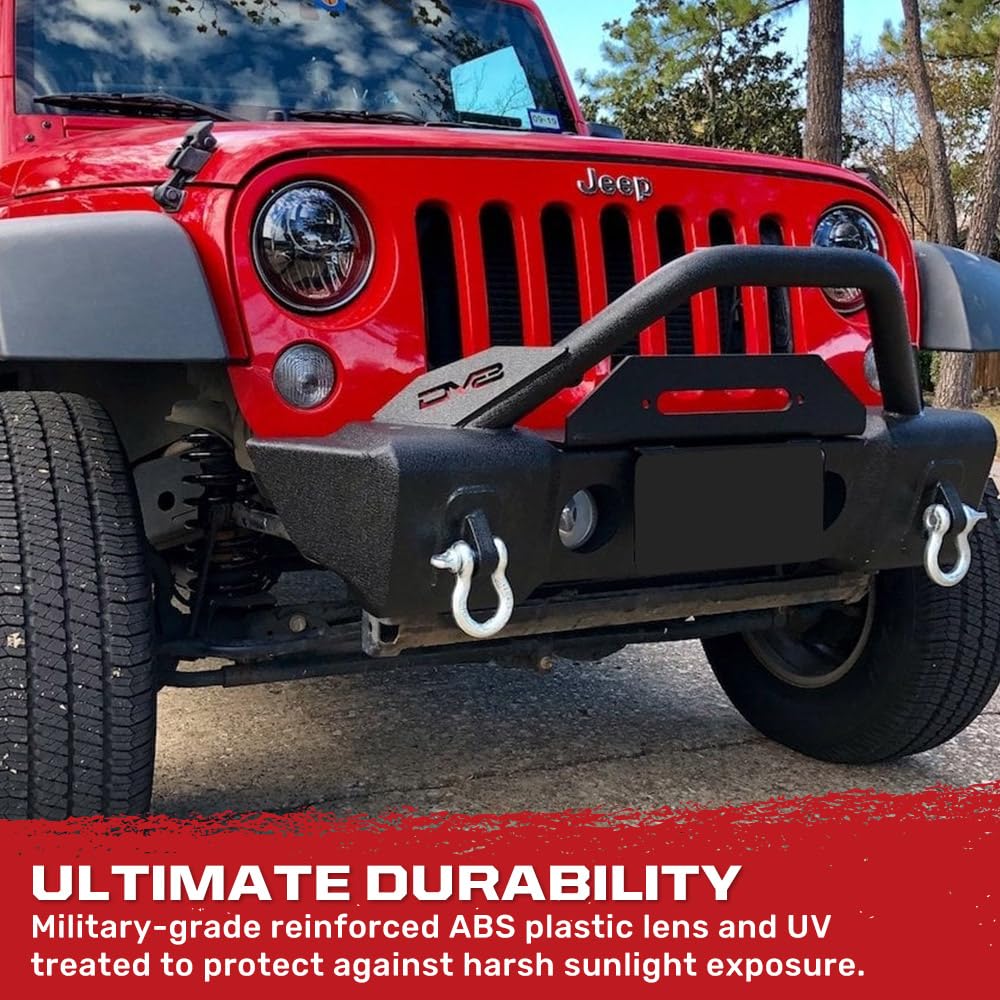 RECON - Premium Ultra Bright CREE LED Projector Headlights Fits 07-18 JK Wrangler 32W LED Low / 39W LED High Beam - (SMOKED LENS)