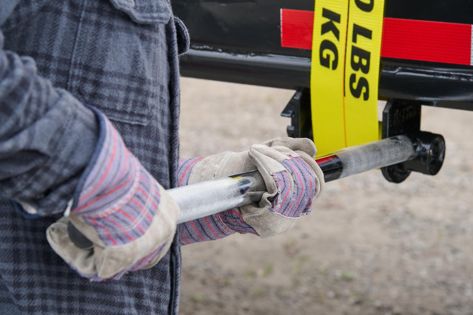 36” Keeper Winch Bar, Chrome - Use with Deep Storage Bolt-On or Weld Style Winch