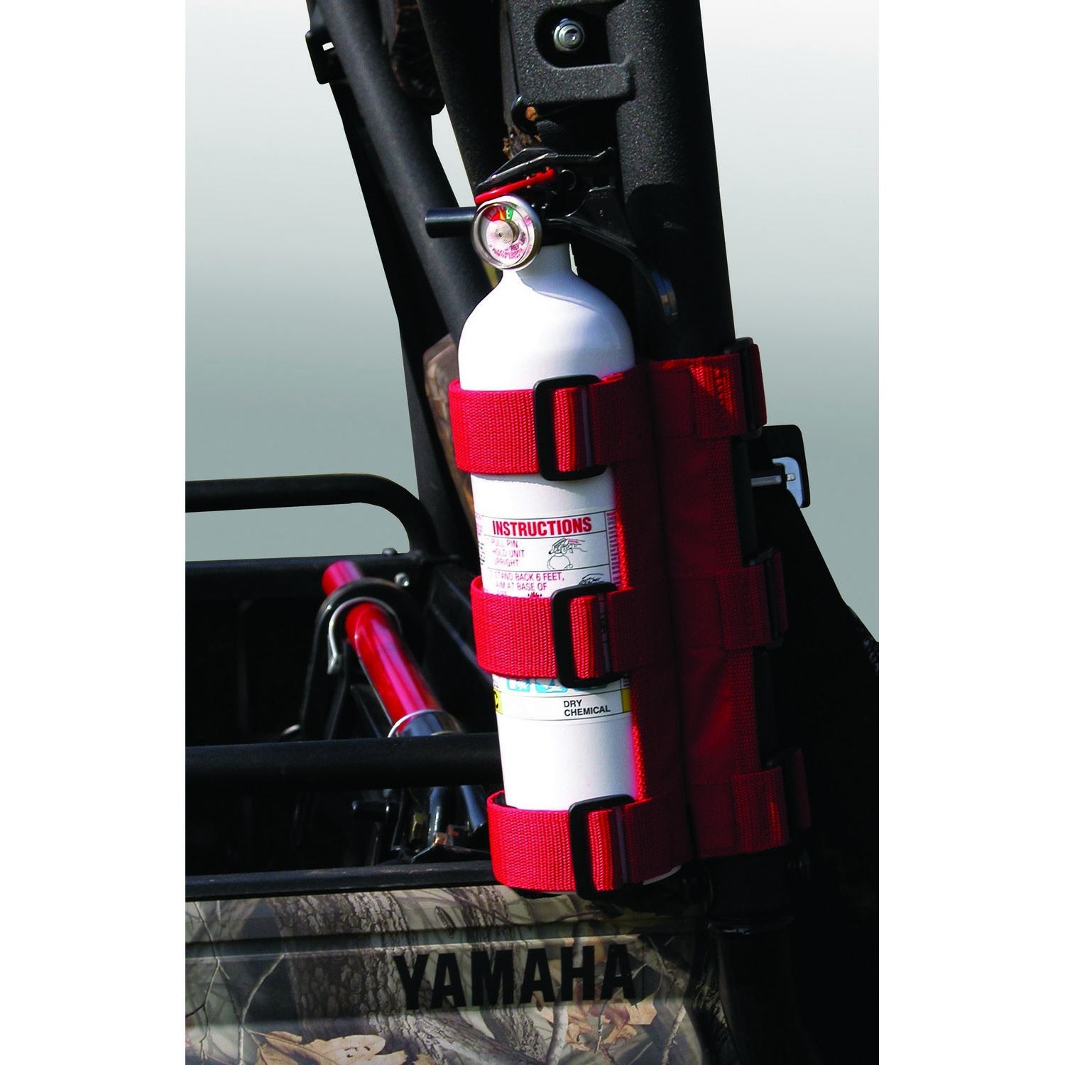 Fire Extinguisher Holder Rugged Ridge | Red, Nylon | 63305.20 | Fits zNONE