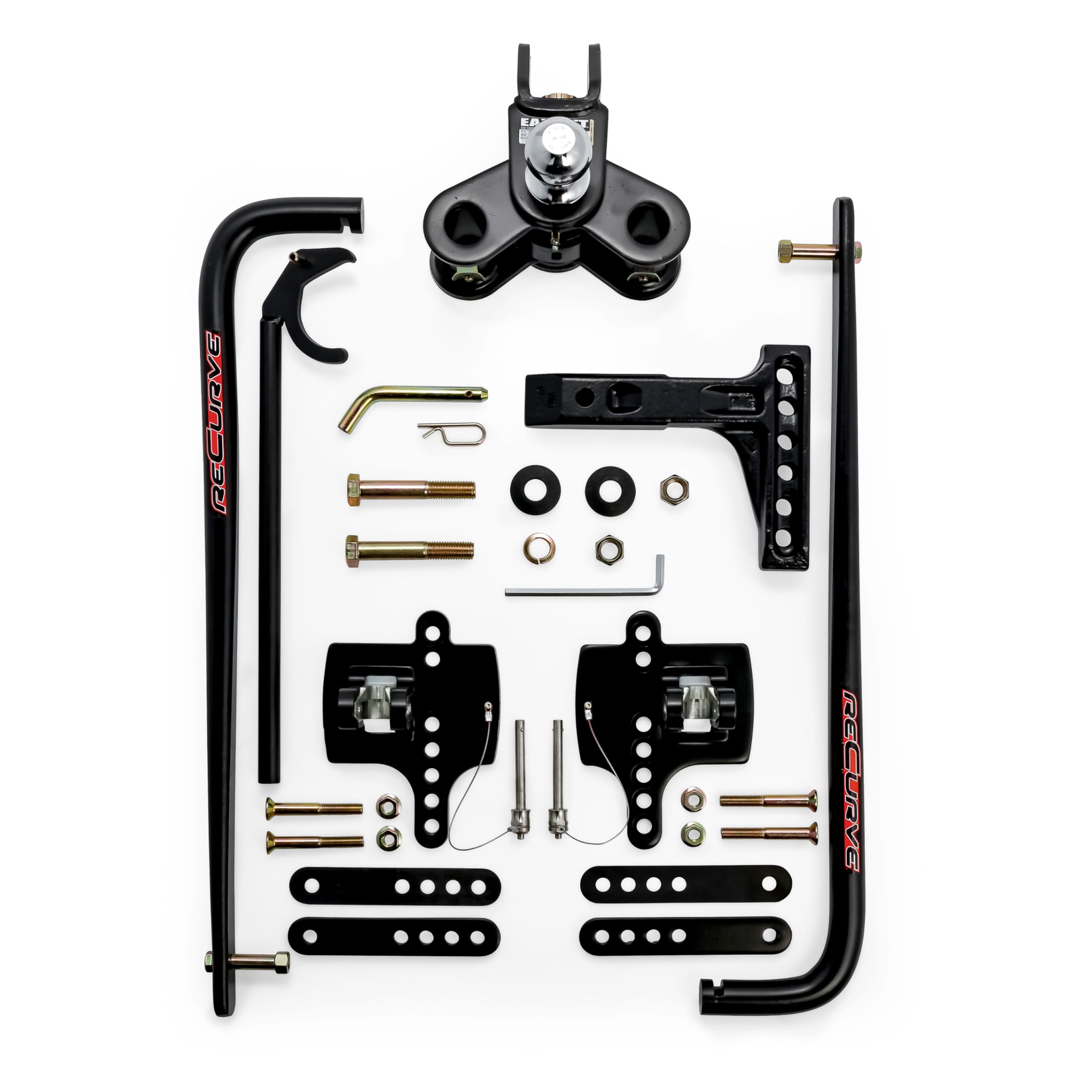 Eaz-Lift Camco ReCurve R3 1,200lb Camper/RV Weight Distribution Hitch |-Features Adjustable Sway Control & Includes 2-5/16" Hitch Ball w/15,000lb Max Rating - 1,400lb Max Tongue Weight Rating (48753)