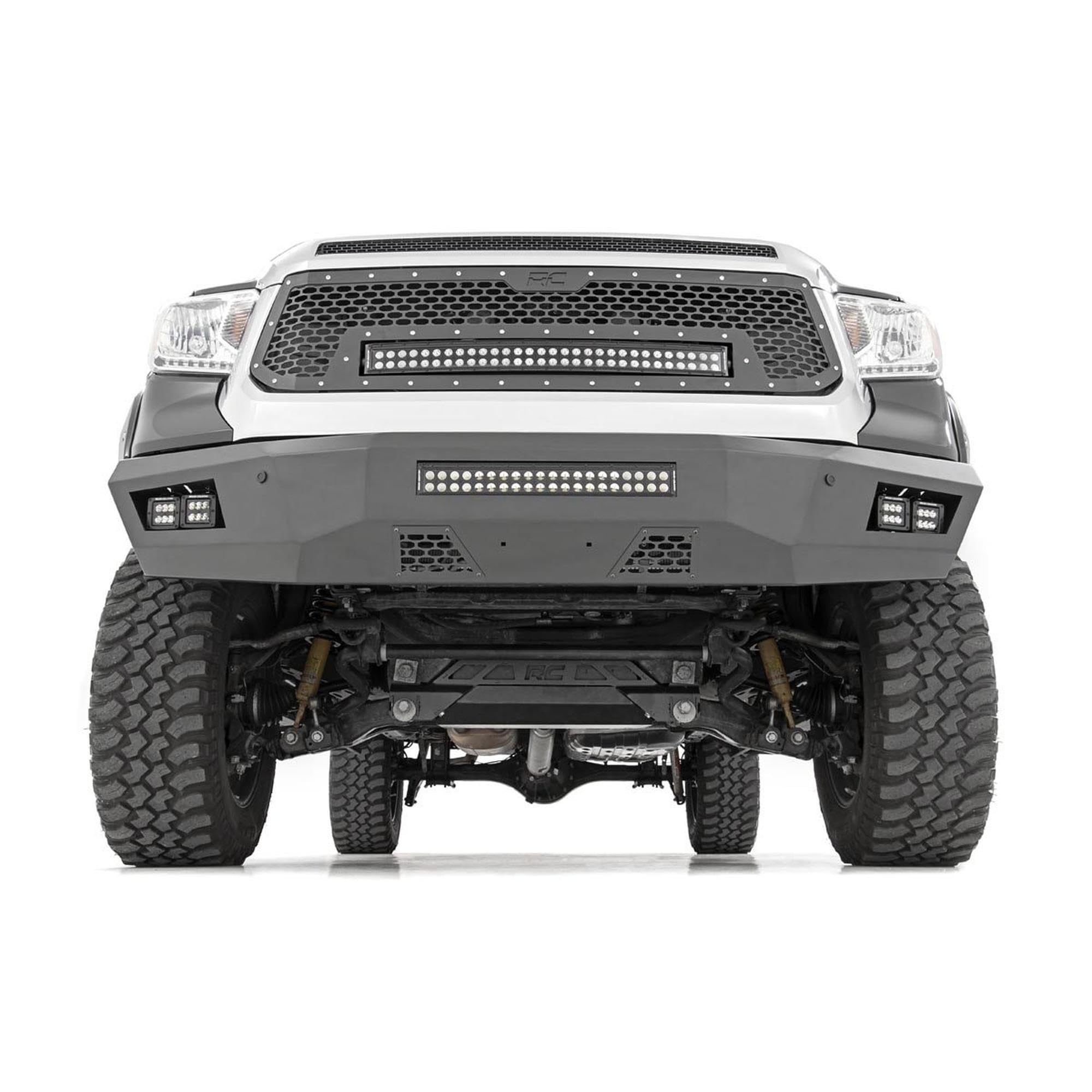 Mesh LED Light Rough Country with Amber DRL Light Grille Insert for Toyota Tundra (2014-2017)