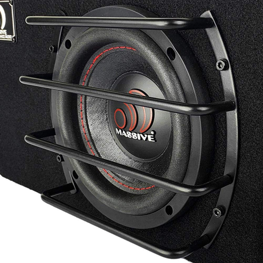 8-Inch Massive Audio GRILL8 Subwoofer Grill | Deep-Set Anodized Steel Protective Cover - Heavy-Duty Mesh Guard for Car Audio – Universal 8" Speaker Protection