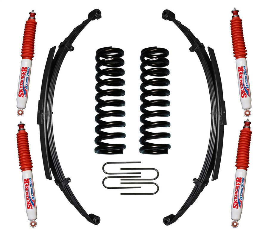 Skyjacker Suspension Lift Kit 174PKS-H w/Shock 4 in. Lift Incl. Front/Rear Springs Rear U Bolt Kit