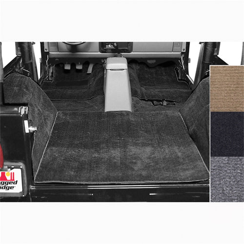 Rugged Ridge Carpet Kit Deluxe for Jeep CJ/Wrangler YJ | Polypropylene, Black | 13690.01 | Fits 1976-1995 Jeep CJ & Wrangler YJ