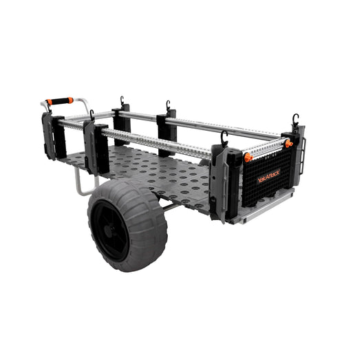 SandRig YakAttack Surf Beach Cart | Heavy-Duty 20” x 54” Gear Hauler with 16” Balloon Tires | Adjustable Design for Fishing, Camping & Beach Trips | High-Capacity, Rust-Resistant Aluminum Frame