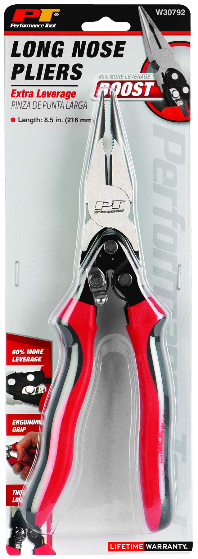 W30792 Performance Tool 8-1/2-Inch Boost Long Nose Pliers