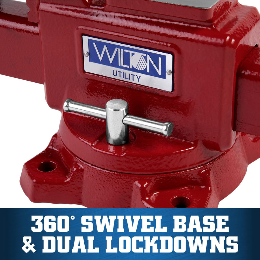Utility Bench Vise Wilton, 4-1/2" Jaw Width, 4" Jaw Opening, 2-5/8" Throat (Model 674U)