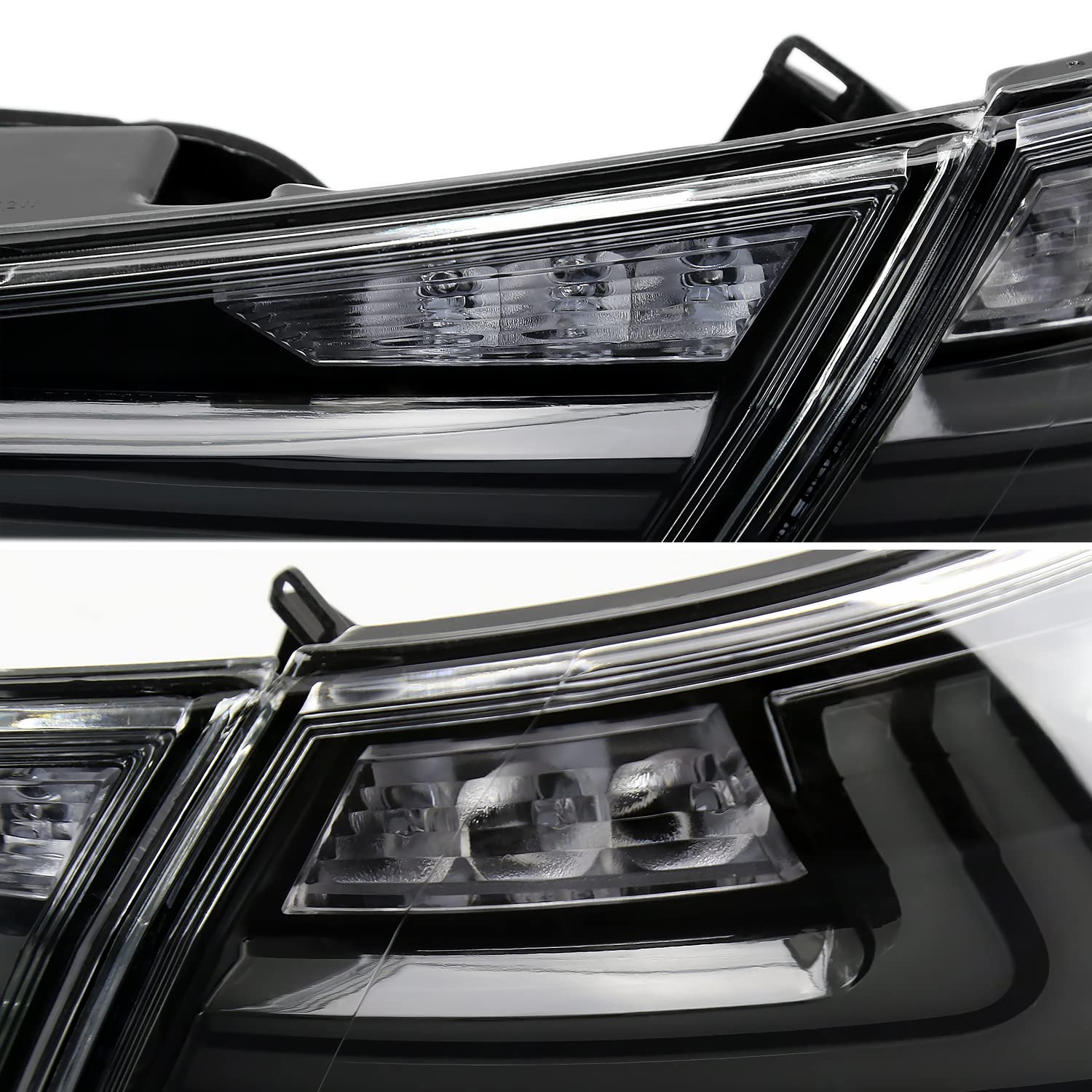 Sequential Tail Lights SPEC-D TUNING Black w/LED Turn Signal and Startup Animation Compatible with 2018-2022 Toyota Camry, Left + Right Pair Assembly