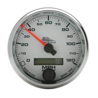 Speedo AutoMeter Gauge, 2 5/8", 120 Mph, Elec, White, Pro-Cycle (19341)