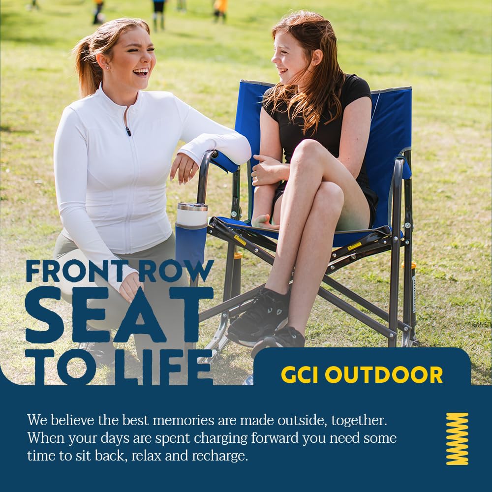 GCI Outdoor Rocking Chair Freestyle XL Portable Folding and Outdoor Camping Chair