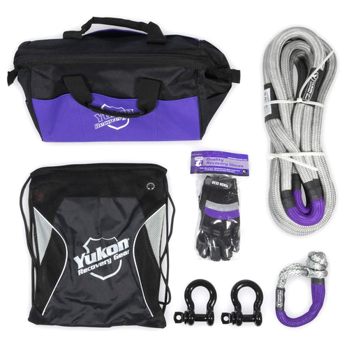 Recovery Gear Yukon Kit with 7/8, 30-Foot Long Kinetic Rope, Shackles, & More