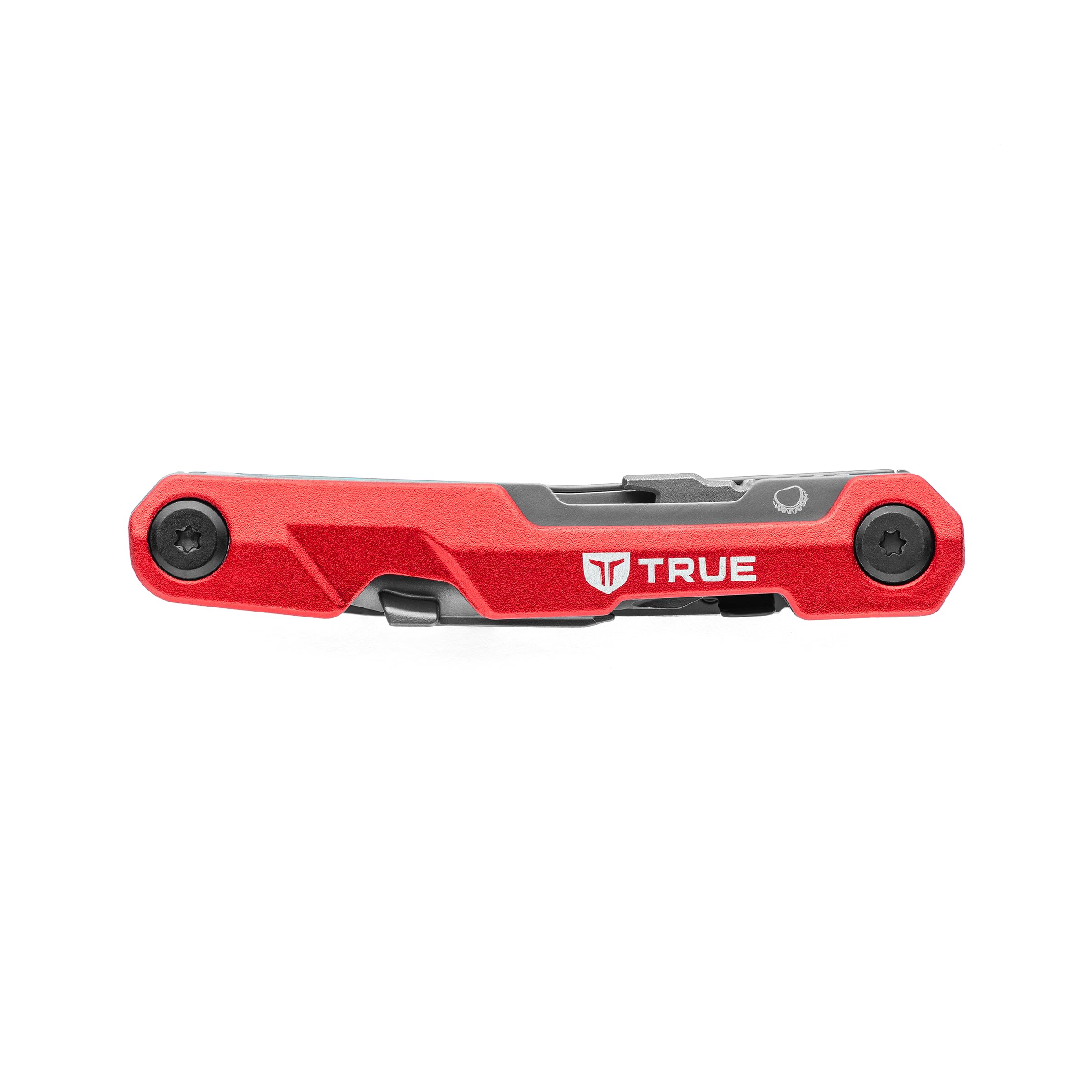 Titanium Block Multitool TRUE | 5-in-1 Compact Multitool with a Locking Driver, Folding Tanto Blade, Bottle Opener, Flat Edge Scraper and Pocket Clip