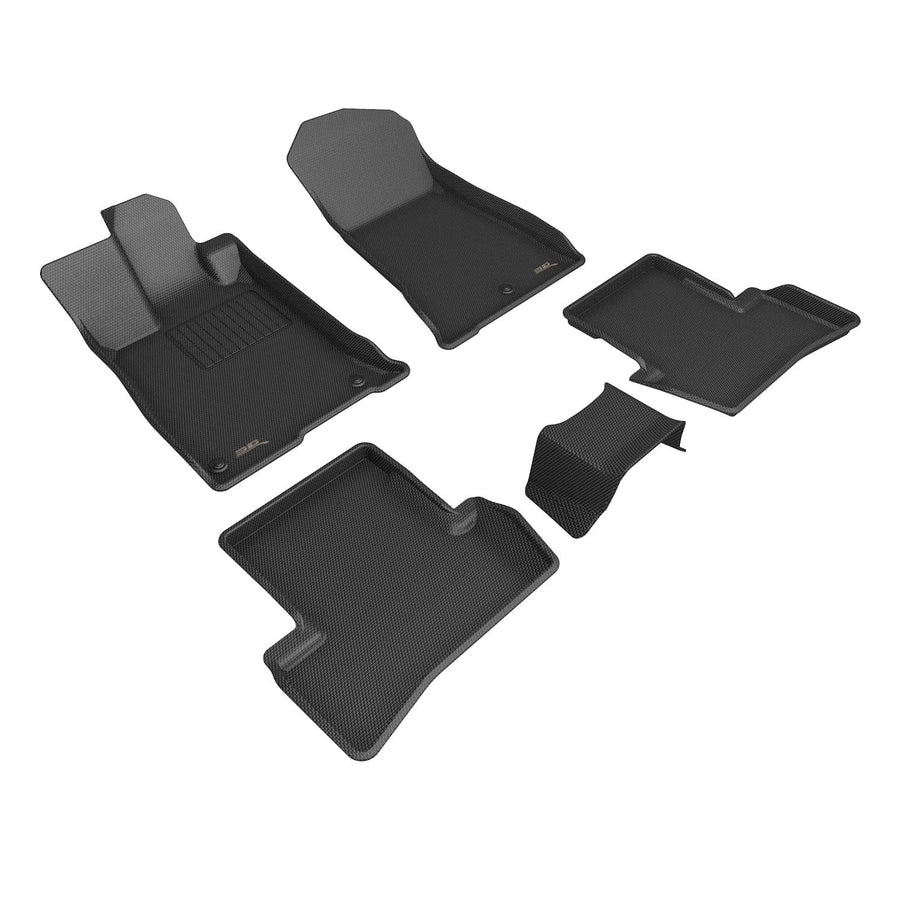 Custom Fit 3D MAXpider Kagu Floor Mat (Black) Compatible with Acura TLX 2021-2023 - Full Set