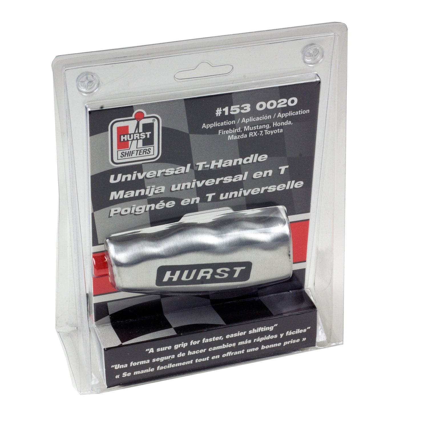 Brushed Aluminum Hurst 1530020 Universal T-Handle