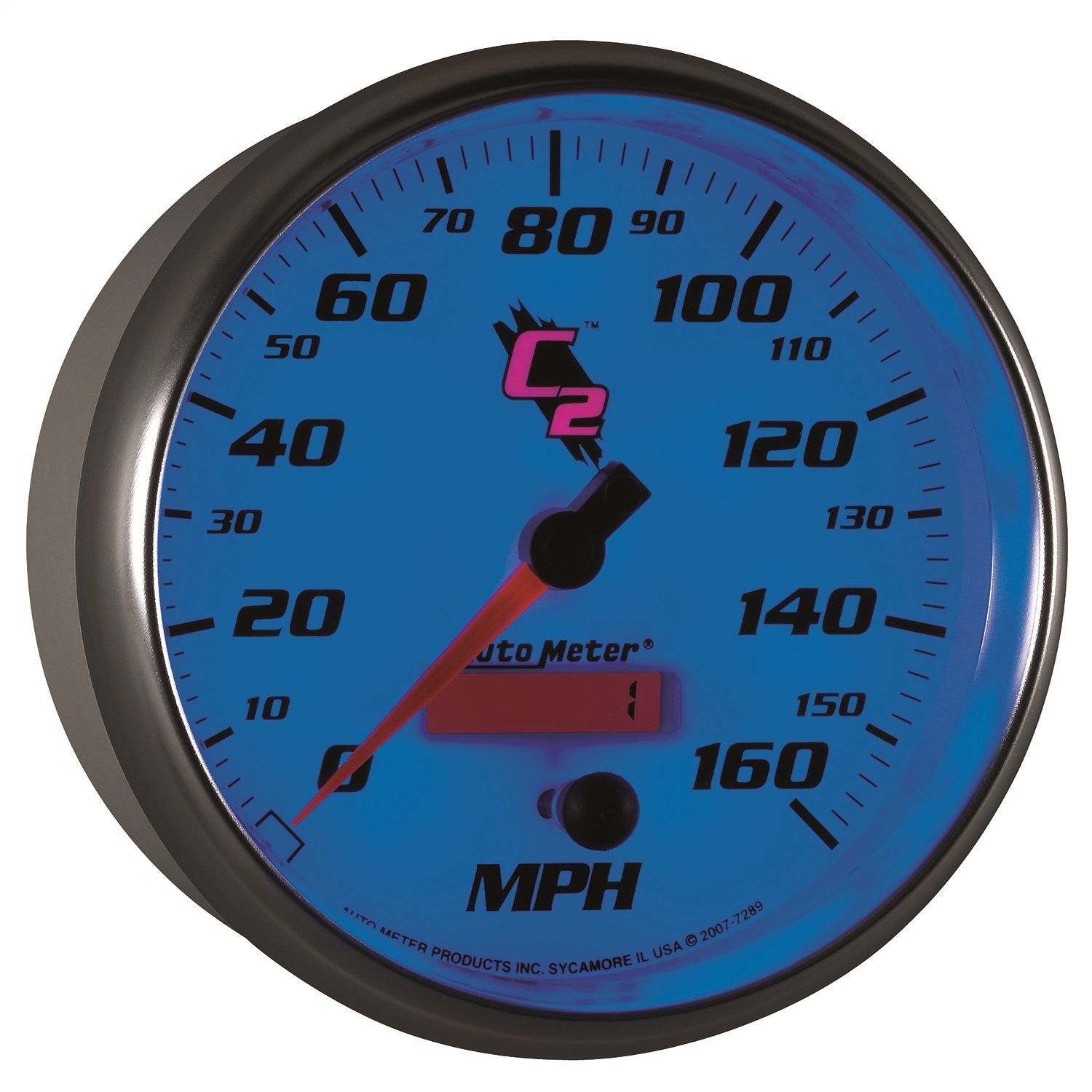 Auto Meter C2 7289 5" 160 mph In-Dash Electric Programmable Speedometer