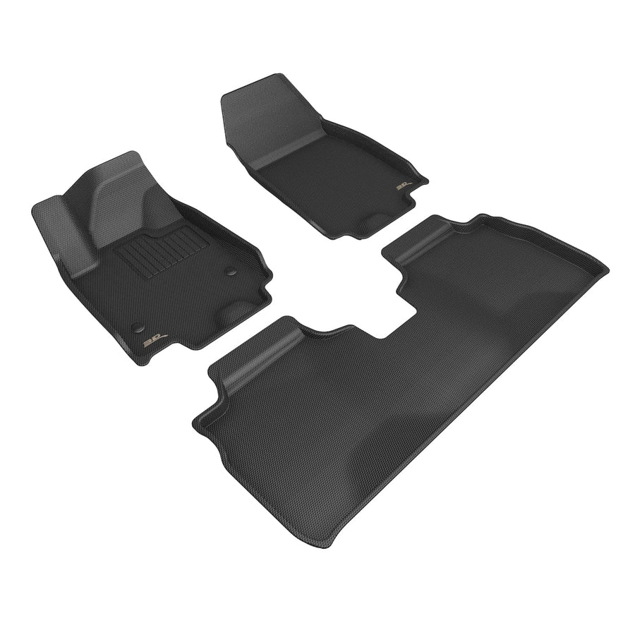 Compatible 3D MAXpider Kagu Floor Mat (Black) with Chevrolet Equinox EV 2024-2026 - Full Set