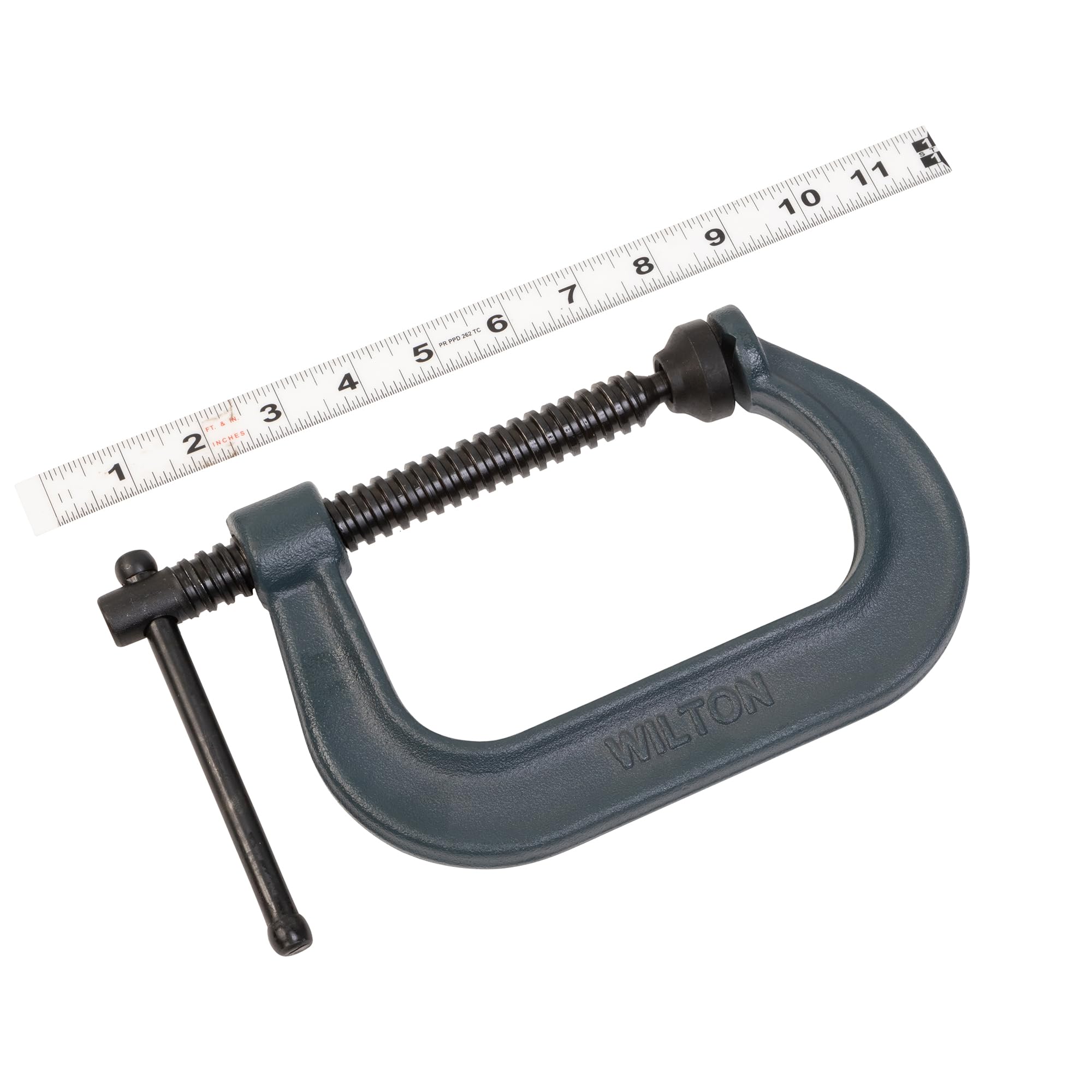 C-Clamp Wilton, 4-1/4" Opening, 3-1/4" Throat, 6200 Lbs. Clamping Force (Model 404)
