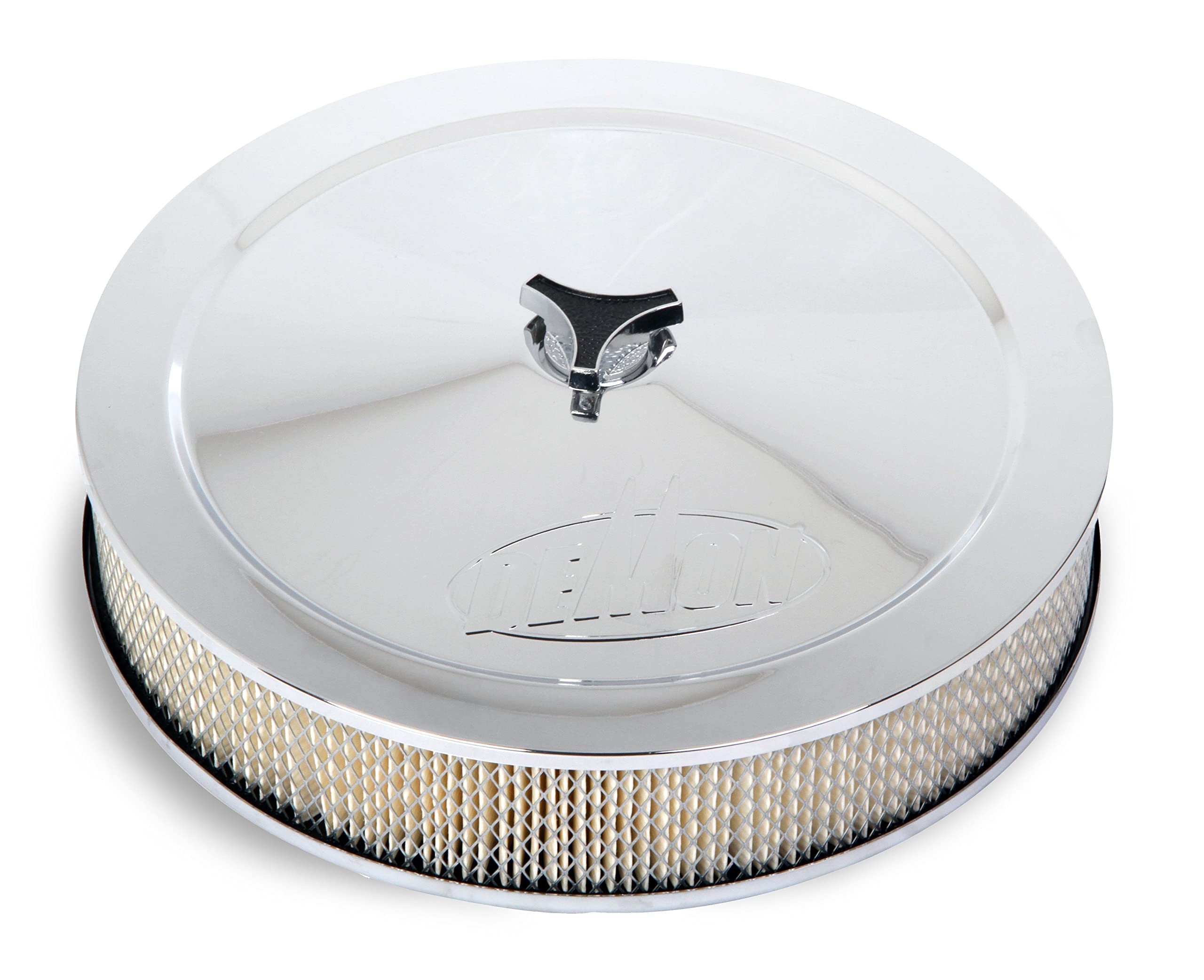 Demon 14" Chrome Plated Air Cleaner Assembly 786004
