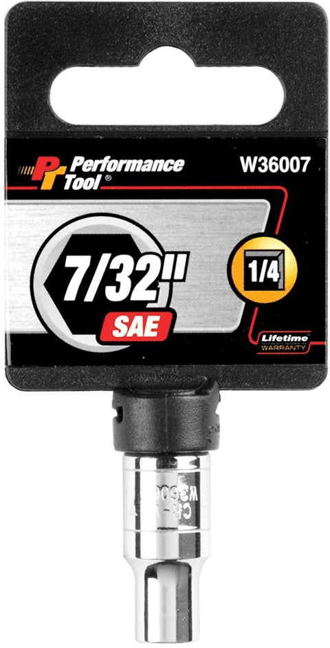 W36007 Performance Tool 1/4-Inch Drive 7/32-Inch 6pt Socket