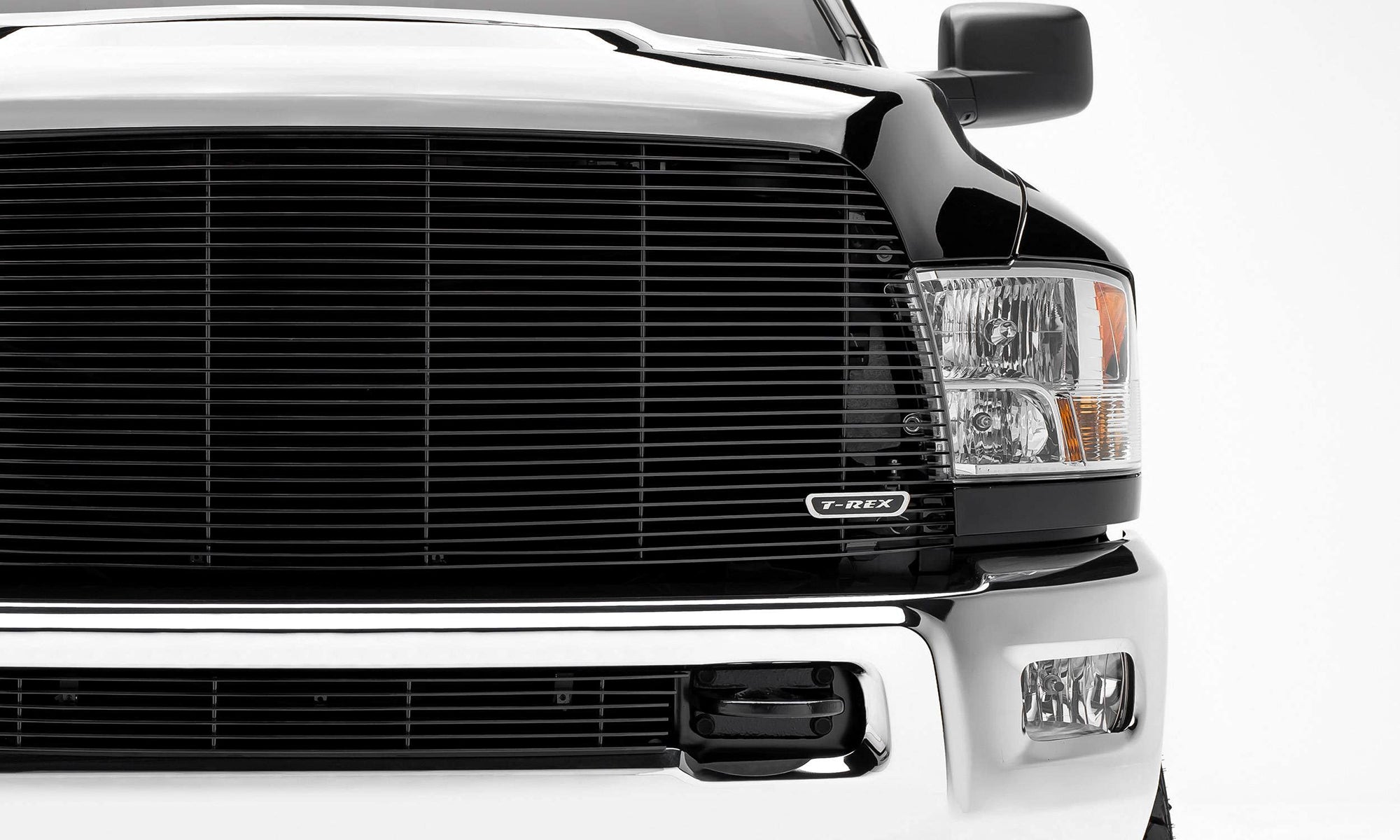 2013-2018 Ram 2500, 3500 T-Rex Grilles Billet Grille, Black, 1 Pc, Replacement - PN #20452B
