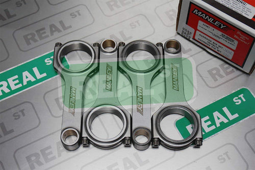 14081-4 Manley Connecting Rod Set (Ford 2.3L Eco Boost H Beam w/ .886 inch Wrist Pins ARP 2000 Rod Bolts), 1 Pack
