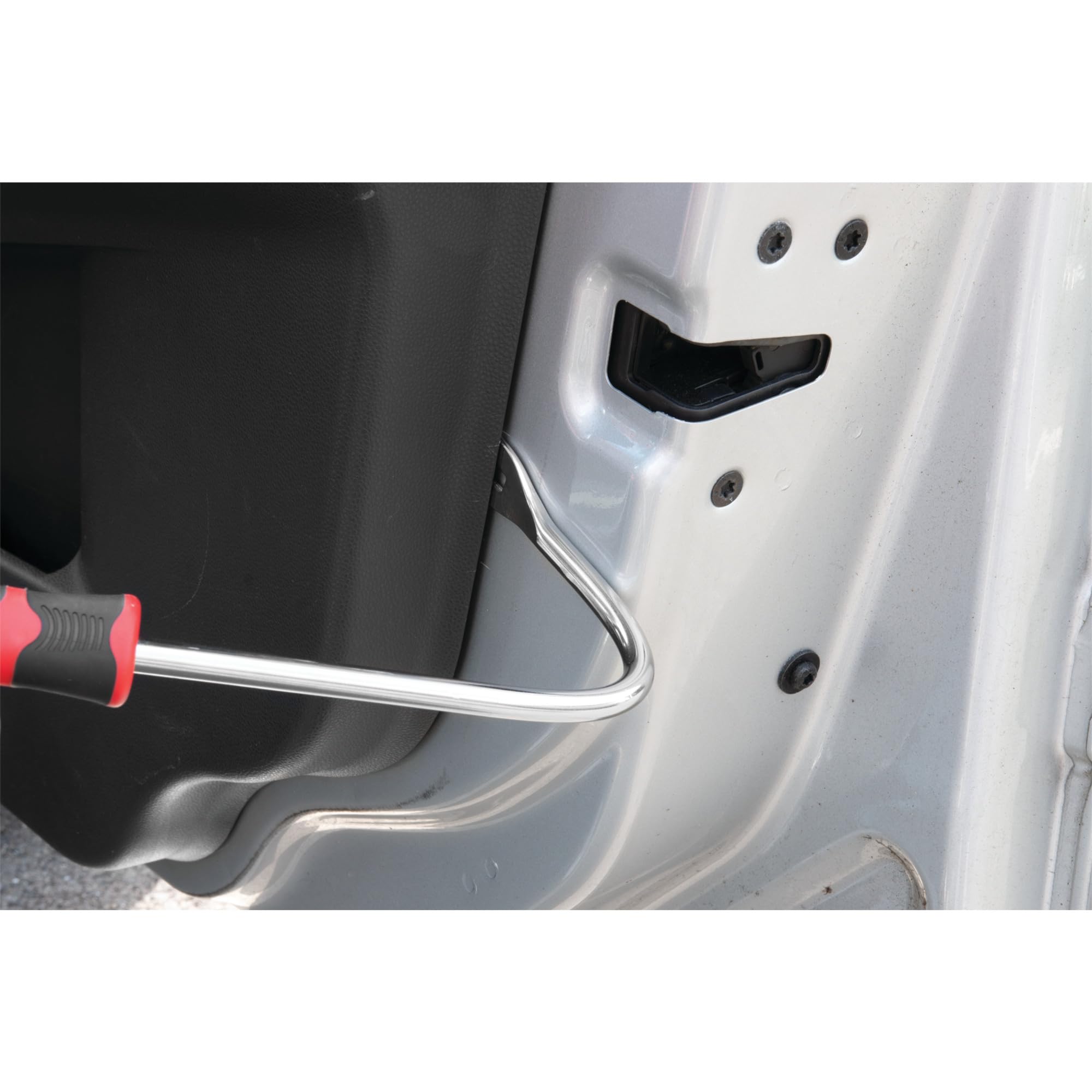 Bent Shaft Performance Tool W80644 Upholstery Panel Removal Tool & Fastener Remover with Ergonomic Grip Handle for Easy Door Panel Release on Most Vehicles