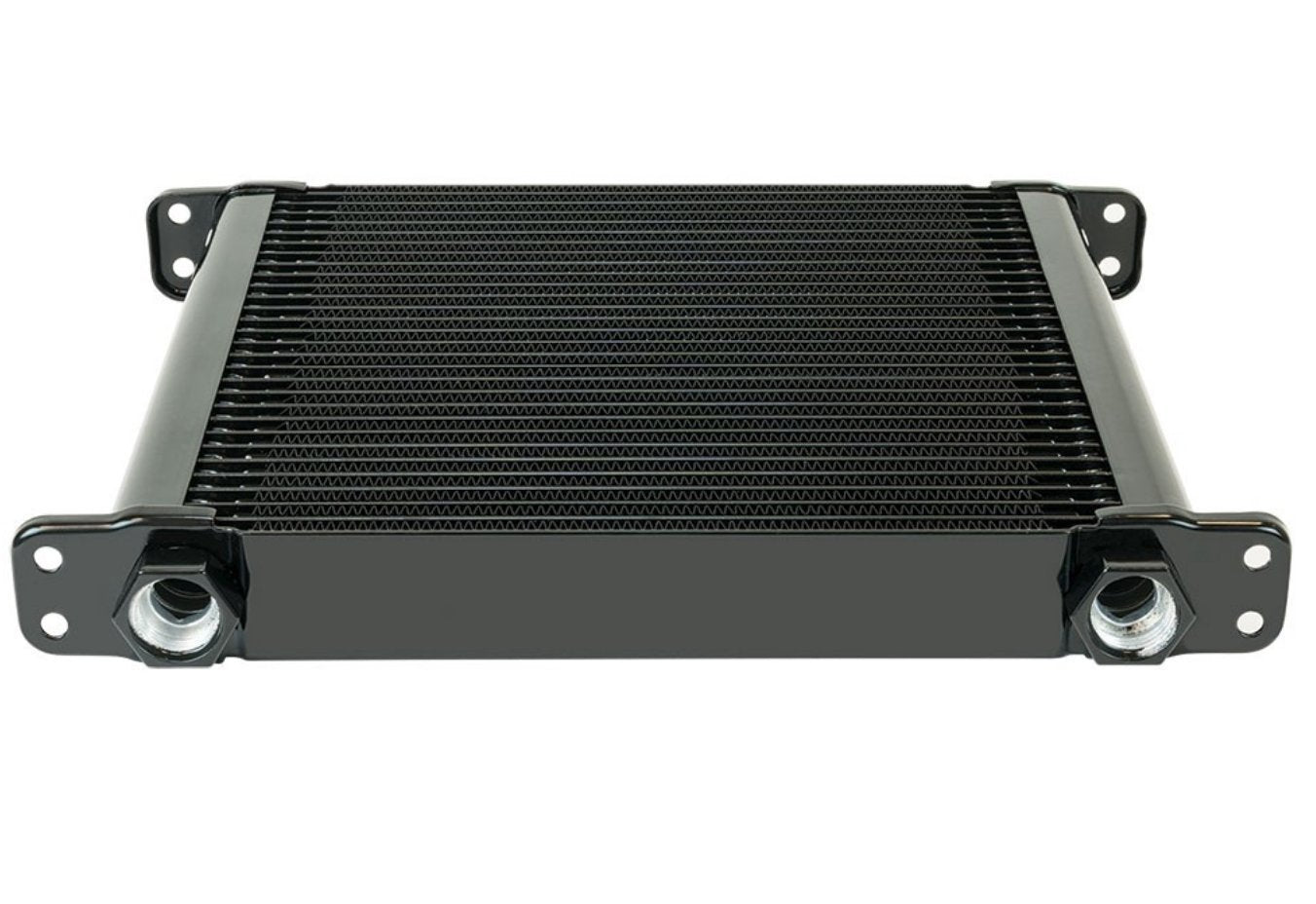 500028 Flex-a-lite Stacked Plate 28-Row Engine-Oil Cooler, 11 x 10 x 1 3/4" with AN Fittings