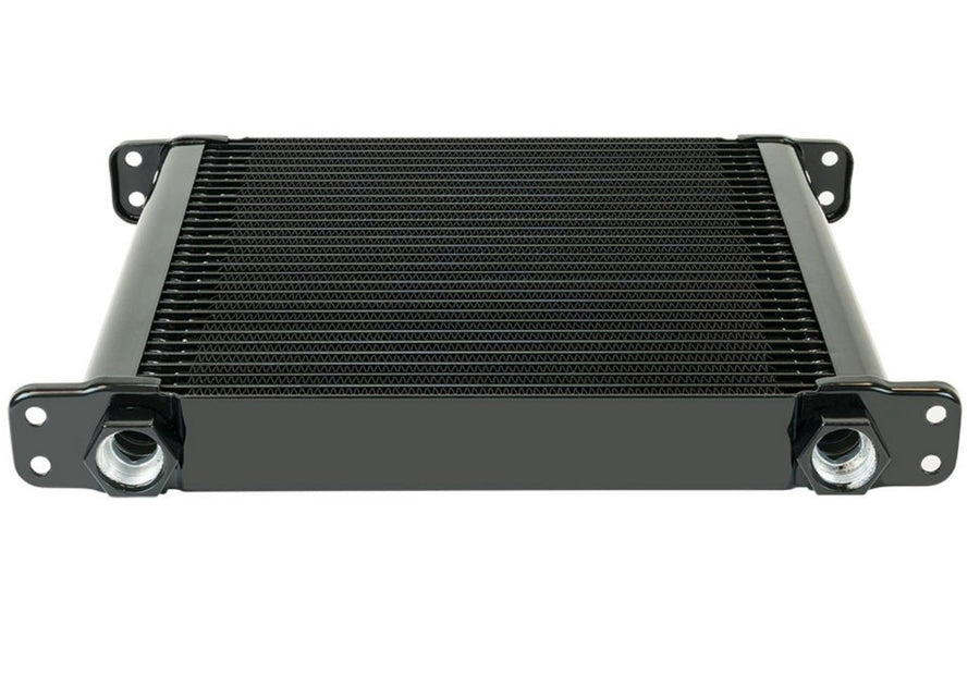 500028 Flex-a-lite Stacked Plate 28-Row Engine-Oil Cooler, 11 x 10 x 1 3/4" with AN Fittings