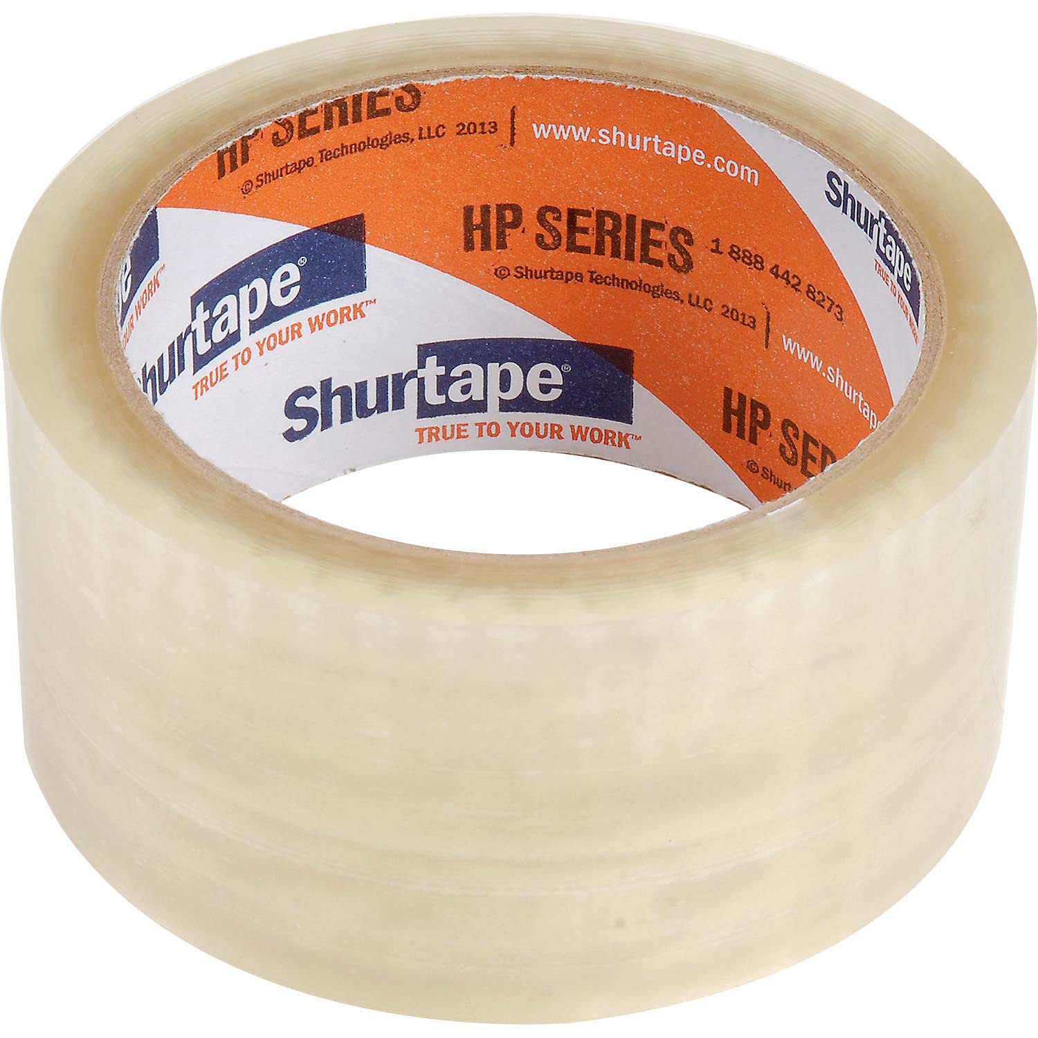 Polypropylene Shuretape HP 200 Premium Economy Hot Melt Tape, 1.9 mil Thick, 55 yds Length x 2" Width, 3" Core, Clear (Pack of 36)