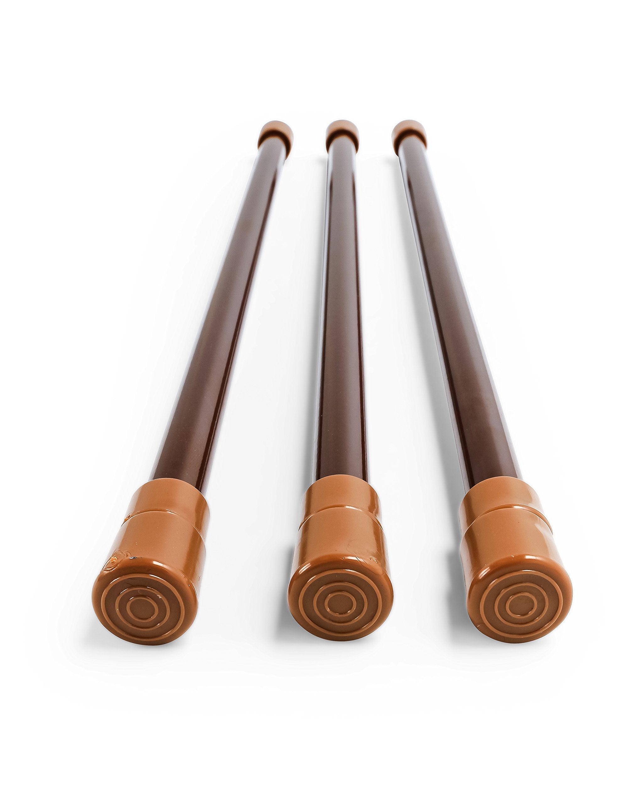 Brown Camco Refrigerator Bar - 16" to 28" - 3 Pack (44056)
