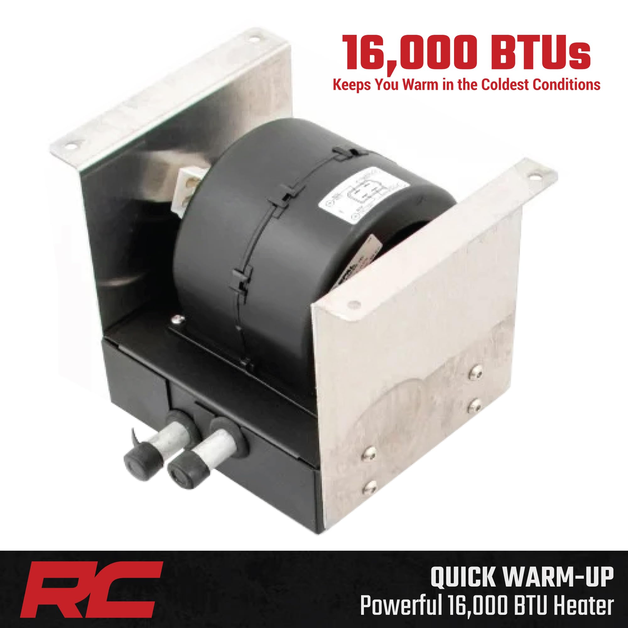 Cab Heater Rough Country for Honda Pioneer 1000-16,000 BTU UTV Heater Kit with Fast Cabin Warm-Up & Defrost, Complete Install Kit, Factory-Like Fit