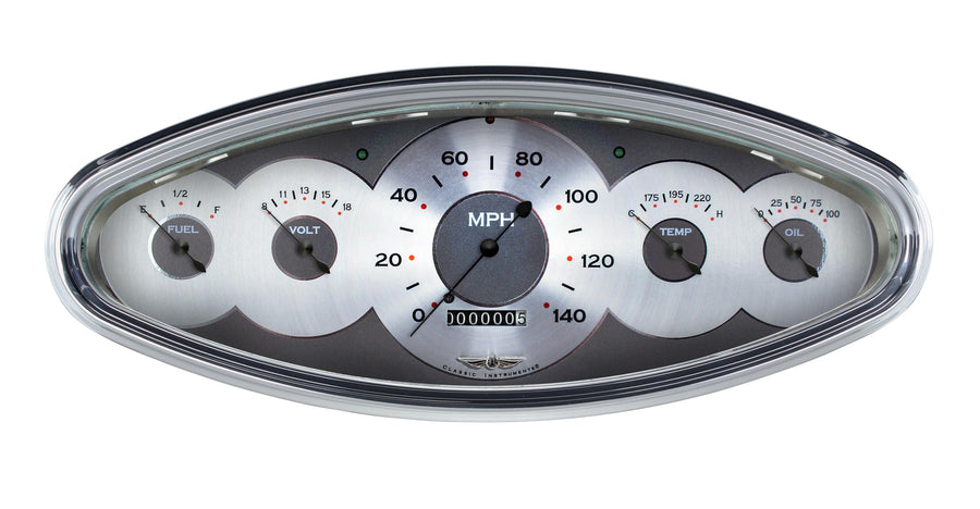AW3200PB Classic Instruments All American 5 Gauge Set Polished Bezel - GM