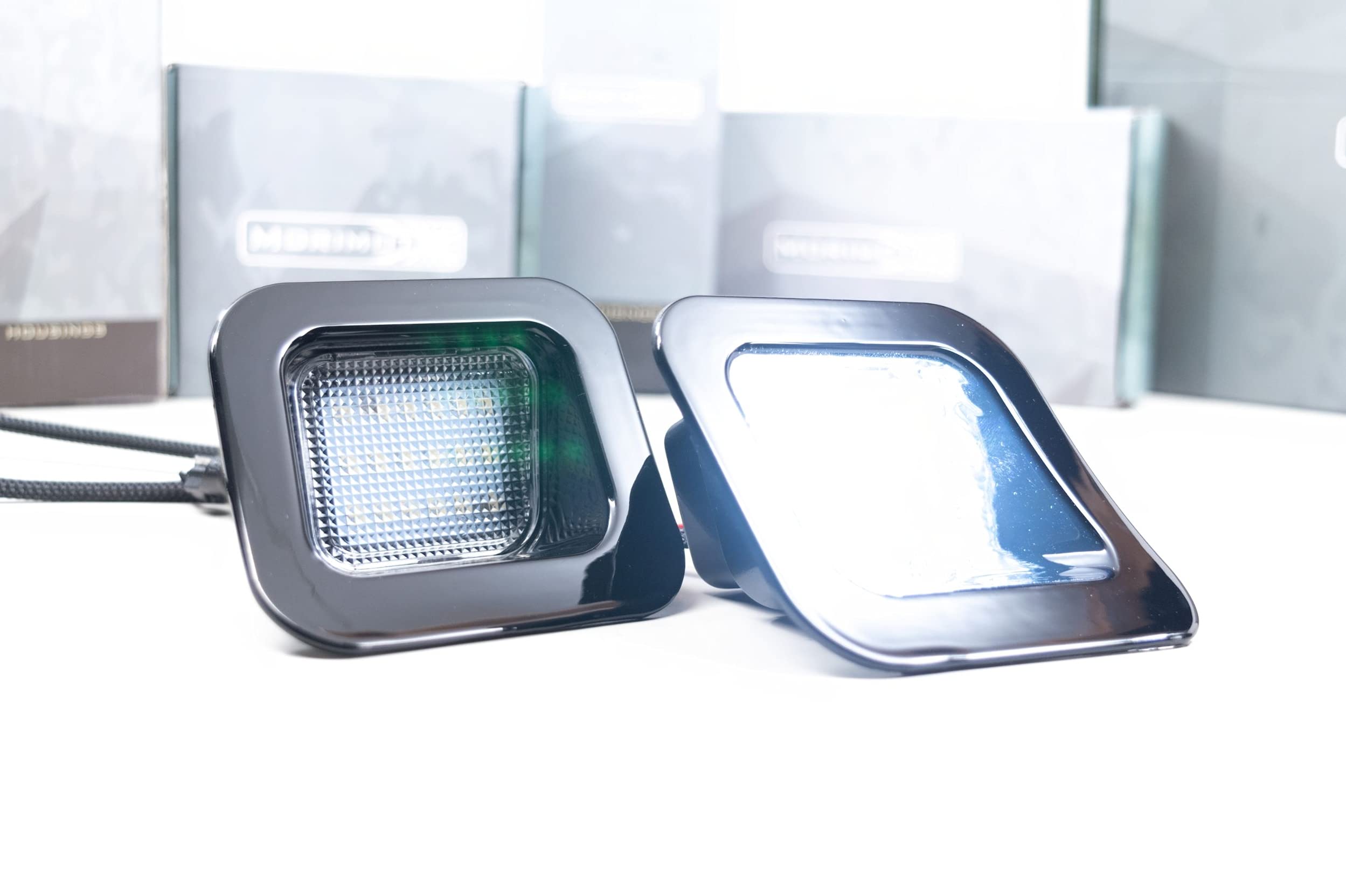 Morimoto XB LED License Plate Lights, Upgrade Black Housing, Fits Dodge Ram (03-18), Universal Plug and Play Assembly, Easy Install, 5000k Pure White Light, Anti-UV Coating (1x LF73801)