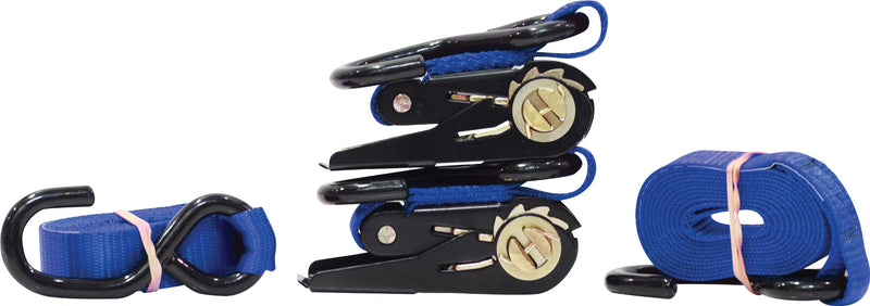 1″ x 6' – 1200 Lb. Ratchet Strap (5501), Qty 2 Erickson Manufacturing
