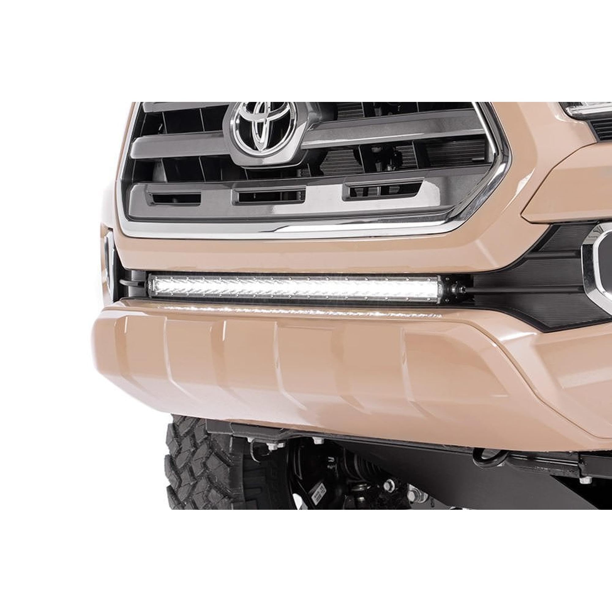 30" Rough Country LED Light Bar Kit for Toyota Tacoma (2016-2023) - Bumper Mount, 165W Spectrum Series, 14,850 Lumens, Combo Spot & Flood Beam
