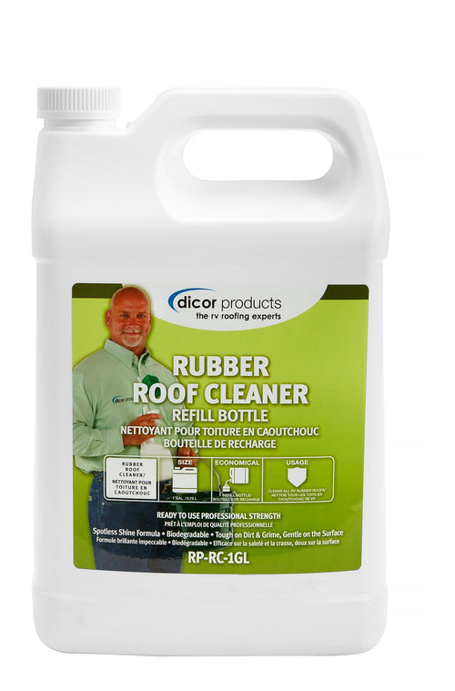Dicor Deep Cleaning RP-RC-1GL Rubber RV Roof Cleanser Spray Refill - White, 1 Gallon