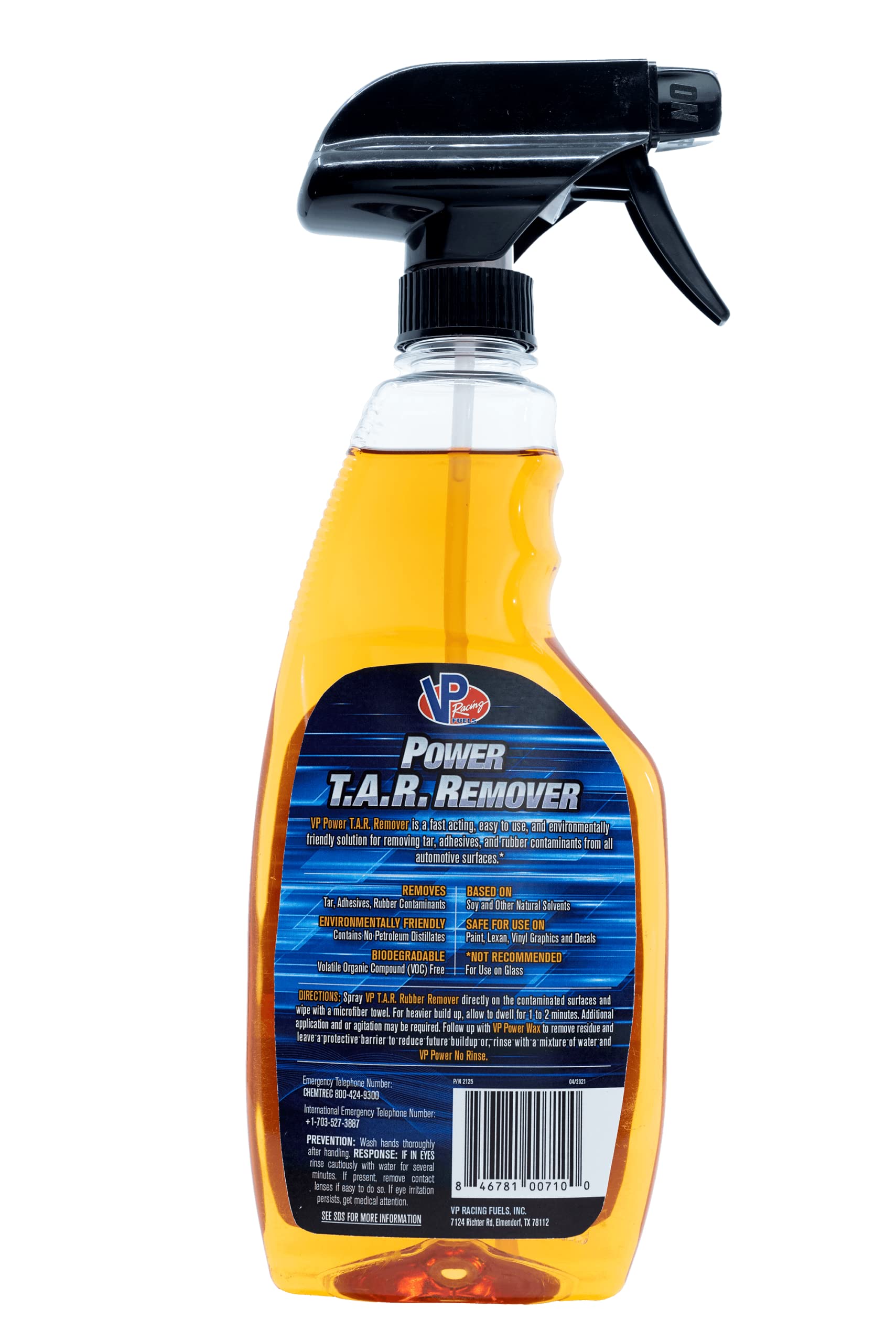 2125 VP Racing T.A.R. Adhesive & Rubber Remover, 17 Ounce Spray Bottle