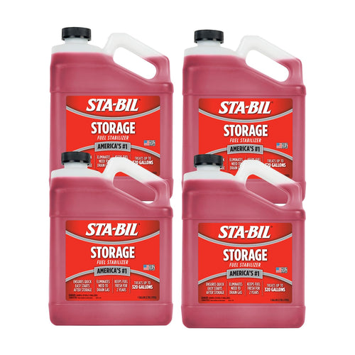 STA-BIL Fuel Storage Stabilizer | Keeps Fresh Fuel for 24 Months, Prevents Corrosion, Gasoline Treatment Additive that Protects System, Gas Stabilizer for Storage, 1 Gallon (4 Pack)