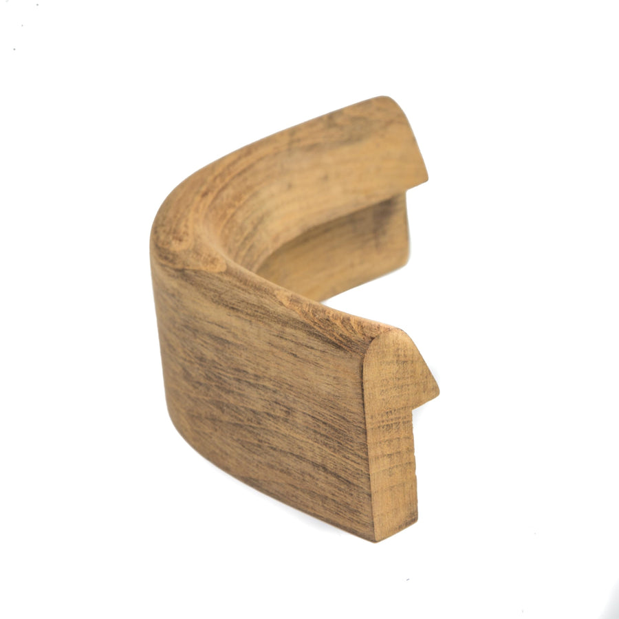 60833 Whitecap Teak 1-5/8"H x 13/16" W Outside Corner Rail Molding