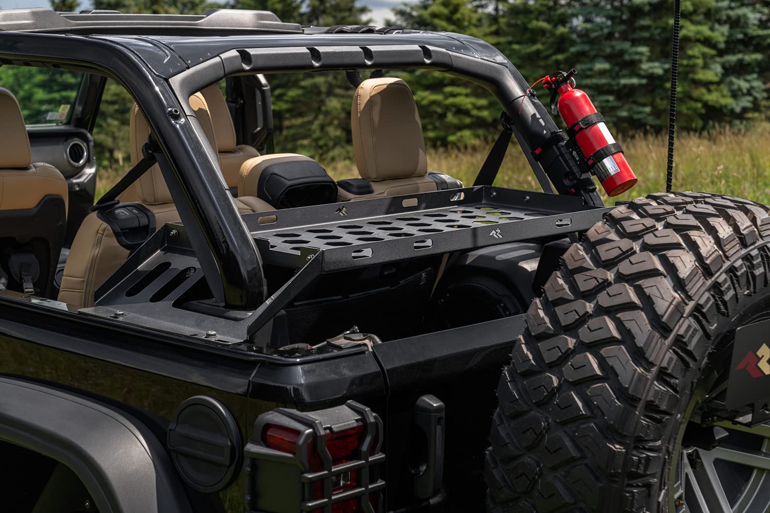 Rugged Ridge Cargo Storage Interior Rack for Jeep Wrangler JKU/JLU | 13551.41 | Fits 2007-2025 Jeep Wrangler JK/JL 4-Door