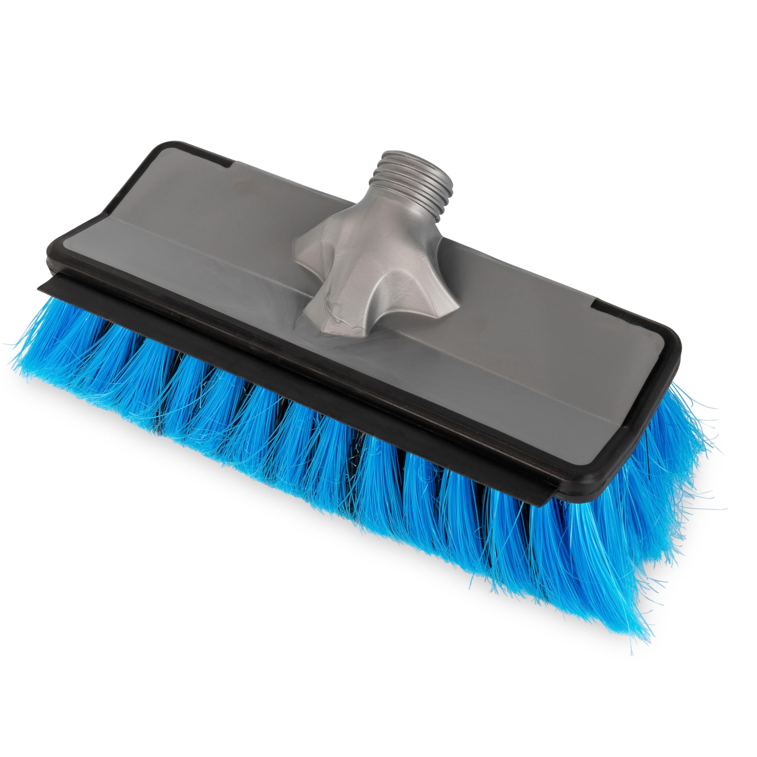 Camco Flow-Through RV Wash Brush - Features an Adjustable Handle, a Standard Garden Hose Connection, and an On/Off Button to Control Water Flow (43633)