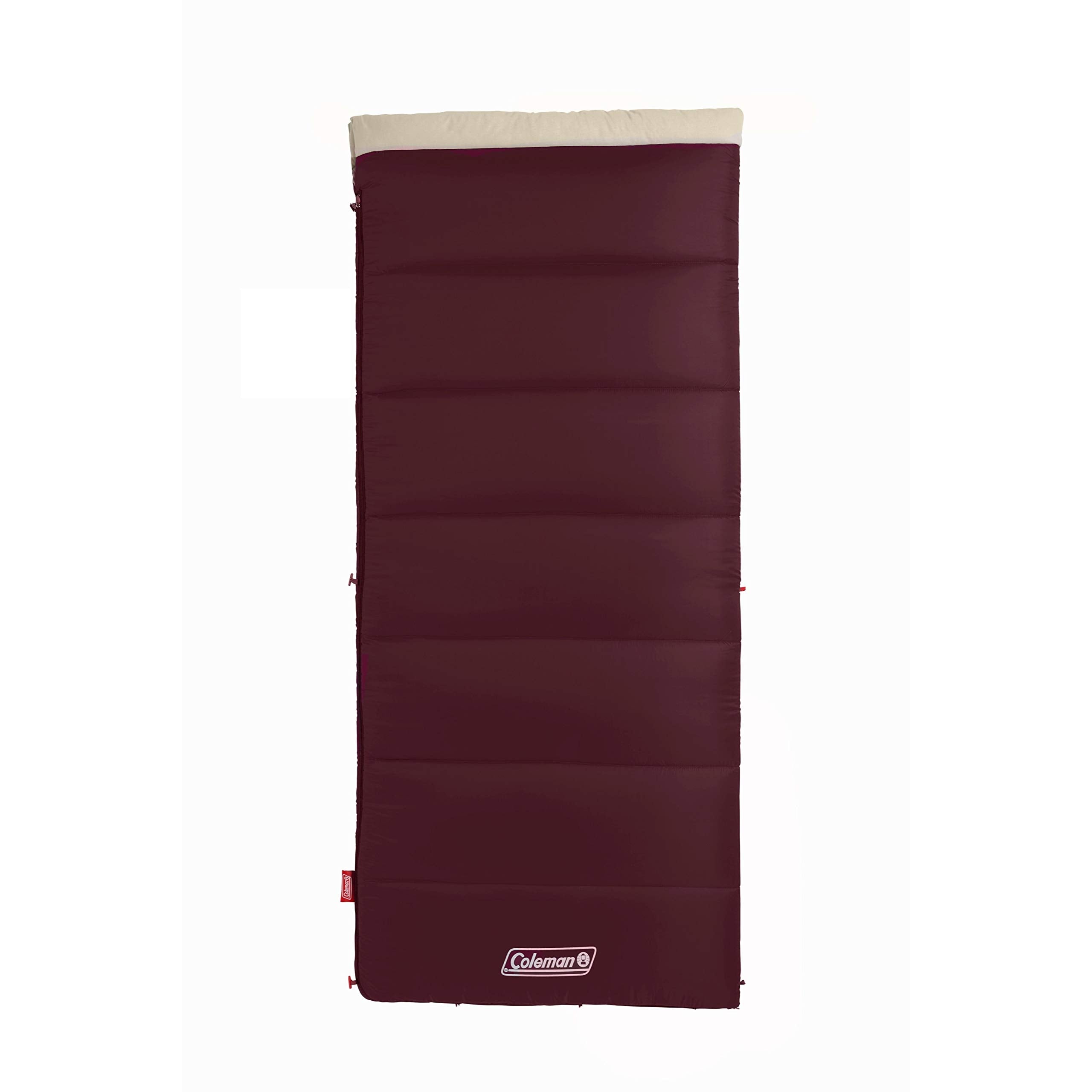 Autumn Glen Coleman 50°F Sleeping Bag, Lightweight Sleep Sack with No-Snag Zipper, Machine Washable for Easy Cleaning
