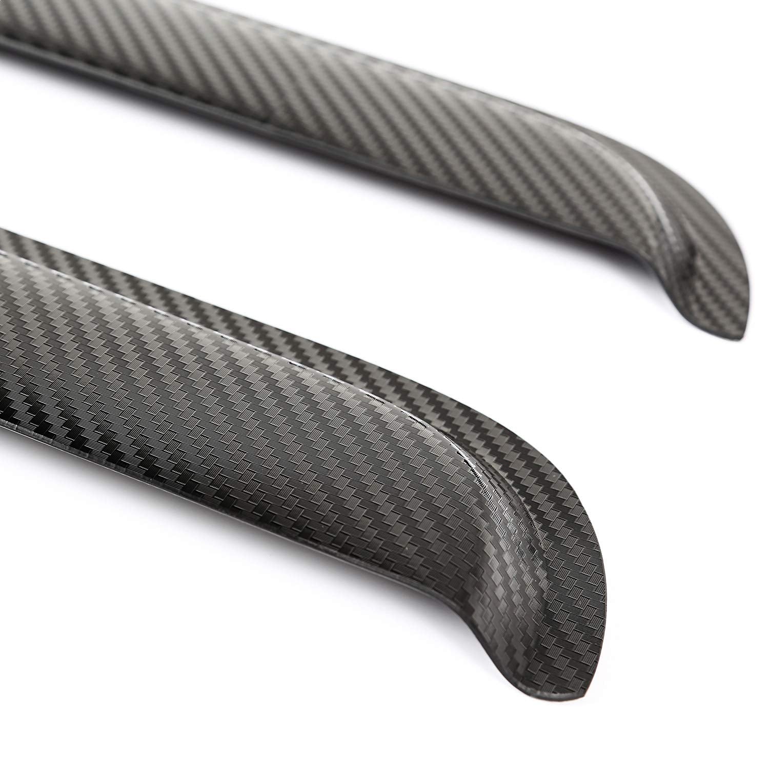 Window Visor Kit, Carbon Fiber Finish | Rugged Ridge | 11349.10 | Fits 2007-2018 Jeep Wrangler JK 4-Door